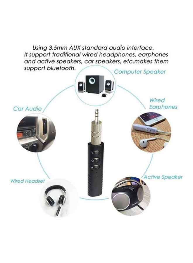 GO-DES Bluetooth AUX Audio Receiver Black - Image 2