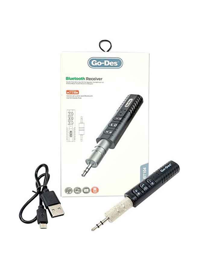 GO-DES Bluetooth AUX Audio Receiver Black - Image 3