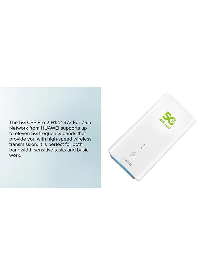 HUAWEI 5G CPE Pro 2 H122-373 For Zain Network White  - Image 5