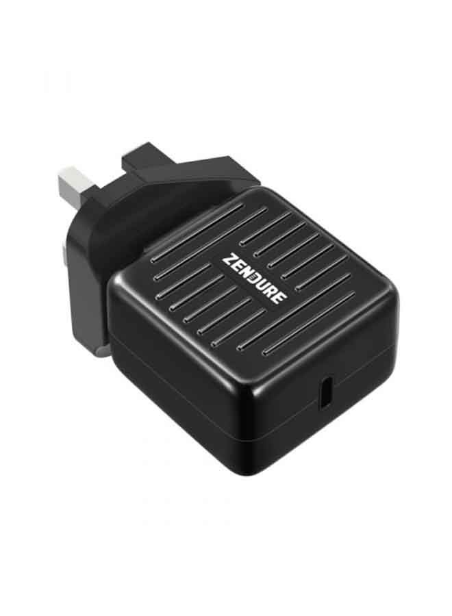 ZENDURE - SuperPort 20W Wall Charger with US+UK Plug Black - Image 1