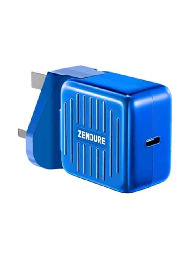 ZENDURE - SuperPort 20W Wall Charger with US+UK Plug blue - Image 1