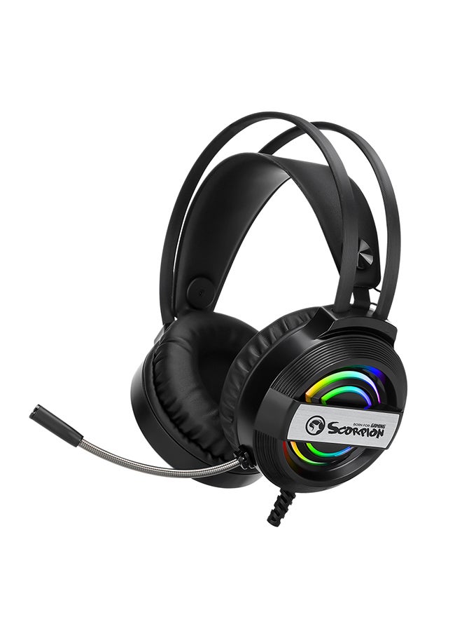 MARVO HG8902 Gaming Headset Stereo Sound Rainbow Backlight Earphone  - Image 1