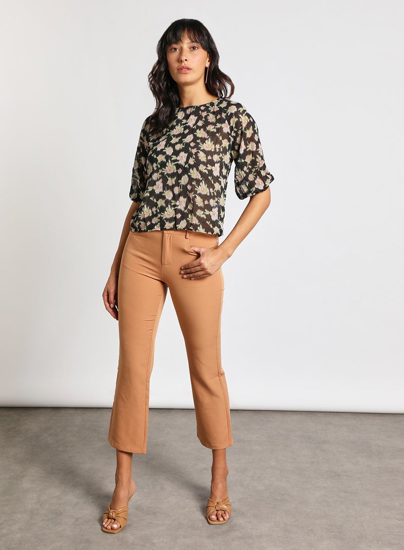 Aila Women's casual floral long sleeves blouse Multicolour  - Image 2