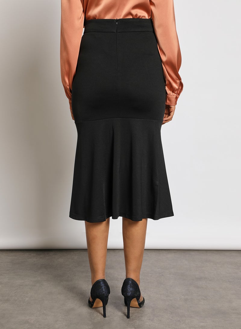 Aila High waist mermaid skirt Black - Image 3