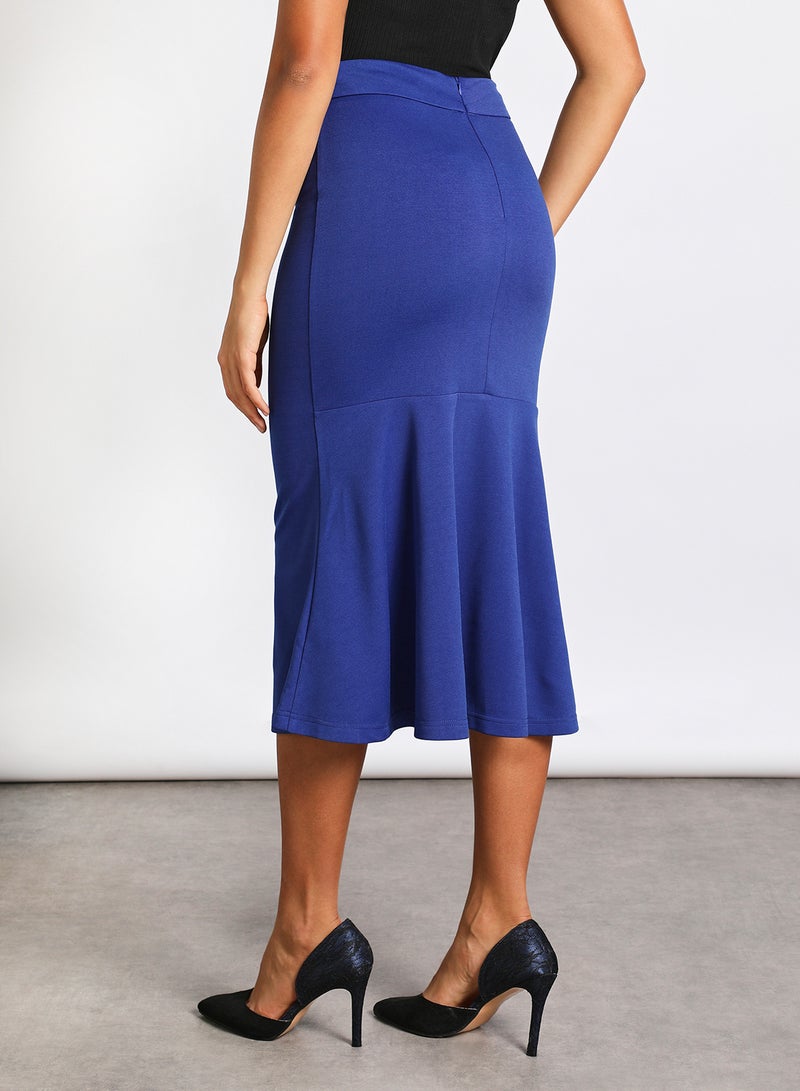 Aila - High waist mermaid skirt Blue - Image 1