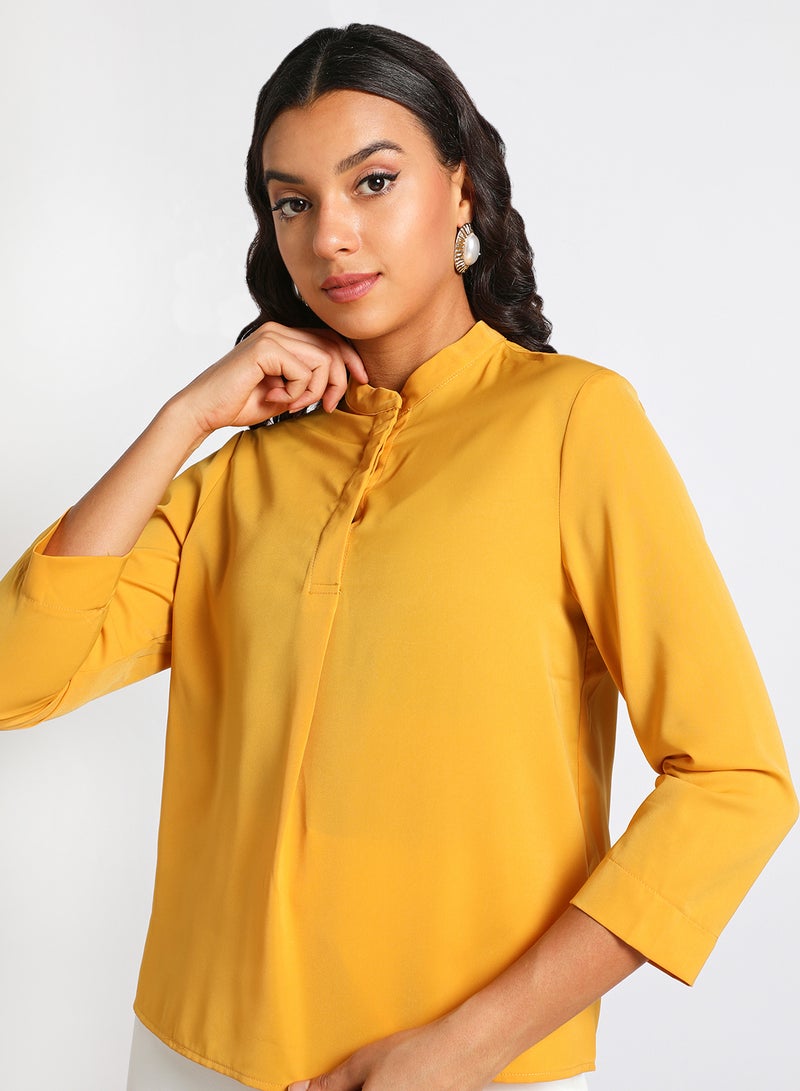 Aila Casual Top Yellow - Image 4
