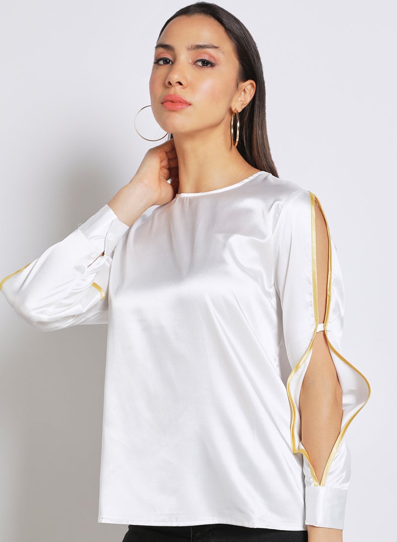 Aila - Casual Top White - Image 1