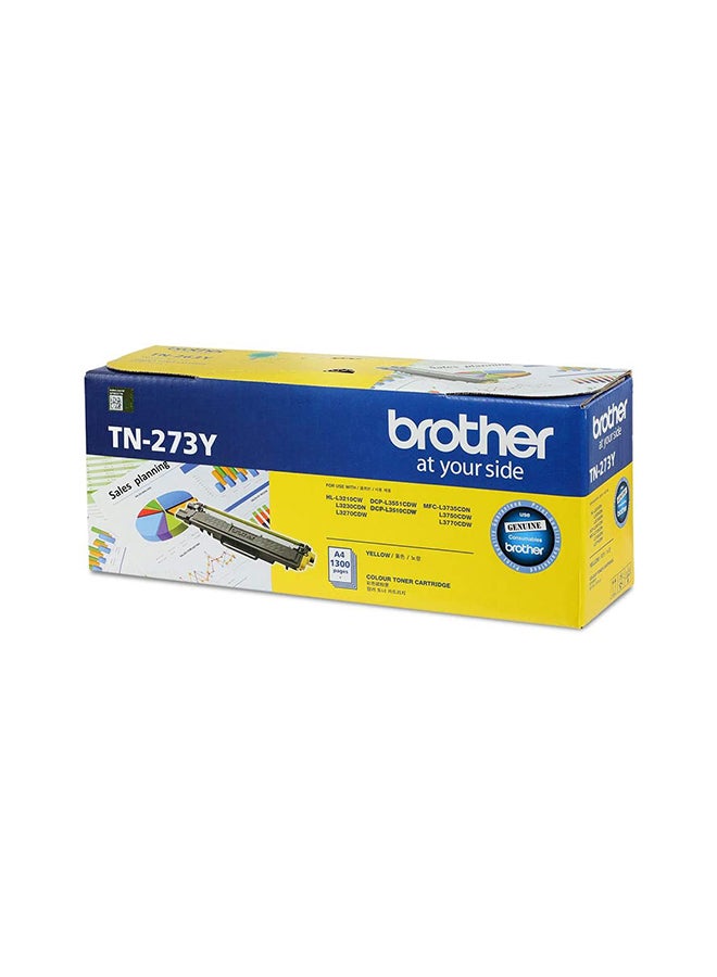 brother Genuine TN-273Y Standard Yield Ink Printer Toner Cartridge Yellow - Image 2