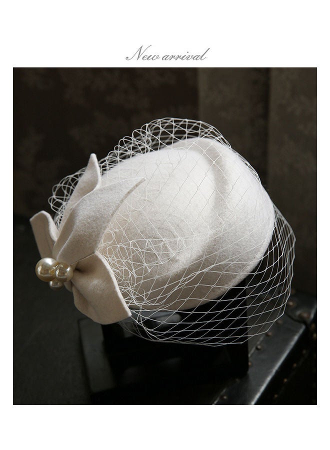 EHOME Vintage Face Veil Fascinator Hat  - Image 1