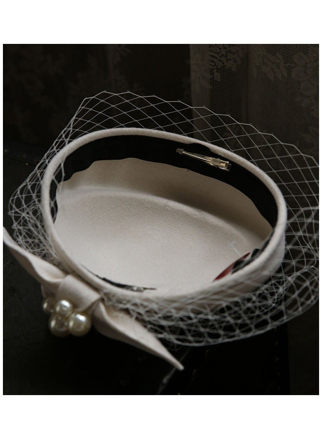 EHOME Vintage Face Veil Fascinator Hat  - Image 3