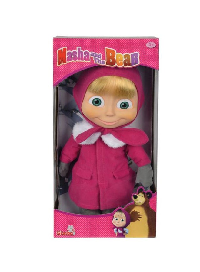 Masha and The Bear - Masha Soft Bodied Doll With Closed Sleeping Eyes When Lies Down Multicolored - Image 1