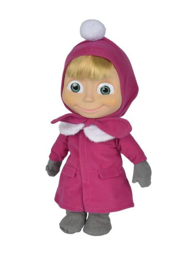 Masha and The Bear - Masha Soft Bodied Doll With Closed Sleeping Eyes When Lies Down Multicolored - Image 1