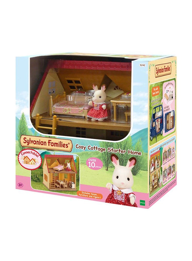 Sylvanian Families Cosy Cottage Starter Home Playset With 10 Pieces Includes House Furniture And Figures - Image 1