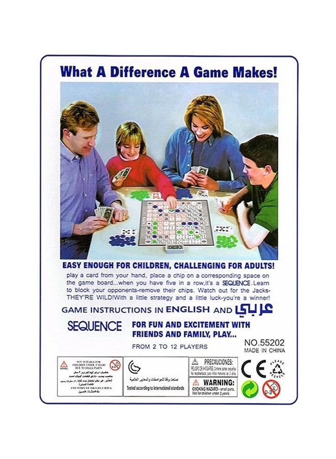 Generic Family Game Sequence Strategy Foldable Board Card Game Suitable For 2-12 Players  - Image 5