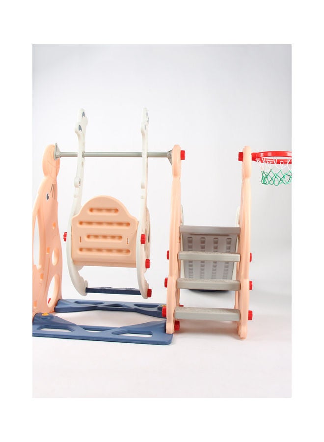 جساي تويز لعبة مزلاق بلاستيكية 3 في 1 مع أرجوحة وكرة سلة 180x155x118سم - Image 3