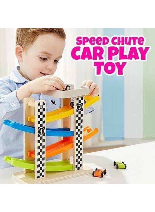 Wooden Speed Chute Car Vehicles Vibrant Colors In Sturdy  Durable Material 3+ Years  - Image 5