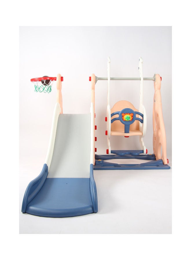 جساي تويز لعبة مزلاق بلاستيكية 3 في 1 مع أرجوحة وكرة سلة 180x155x118سم - Image 2