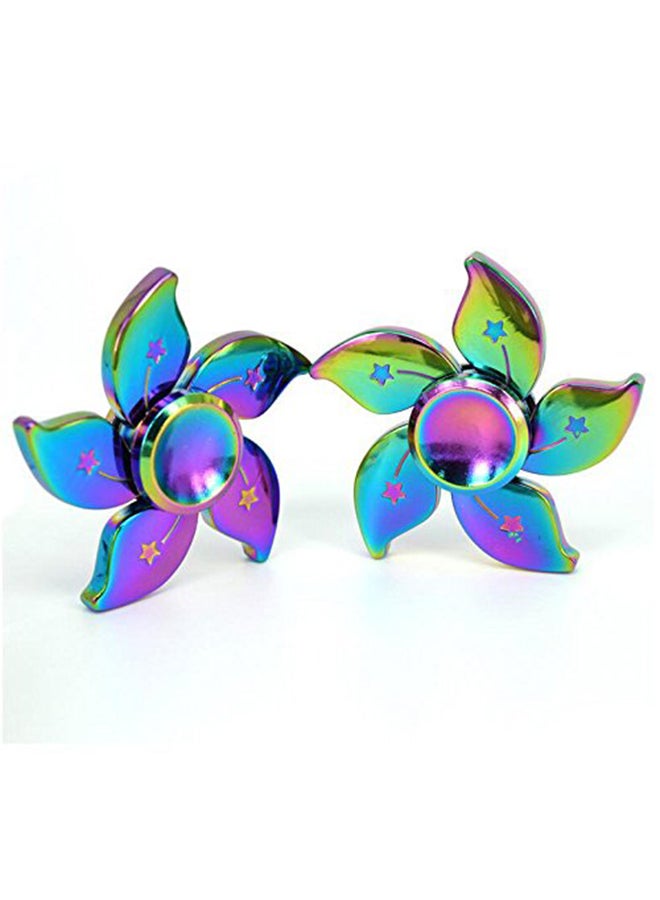 Generic - Cool Shaped Fidget Spinner Multicolored Durable And Good Spin Time For Adults Kids 7x7x1cm - Image 1