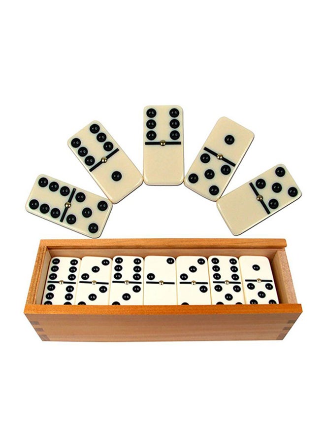 Generic 28-Piece Double Six Creative Dice Resembling Dominoes Game Set For Kids  - Image 1