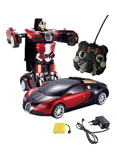 Portable Lightweight Authentic Detailed Remote Controlled Transformer Robot Electric Car 30x13x10cm