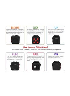 Jinou Non-Toxic Cube Fidget Spinner Multicolor Pocket Sized And Easy To Carry Anywhere 3x3cm  - Image 5