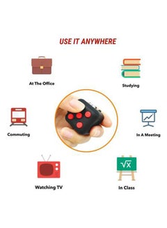 Jinou Non-Toxic Cube Fidget Spinner Multicolor Pocket Sized And Easy To Carry Anywhere 3x3cm  - Image 3