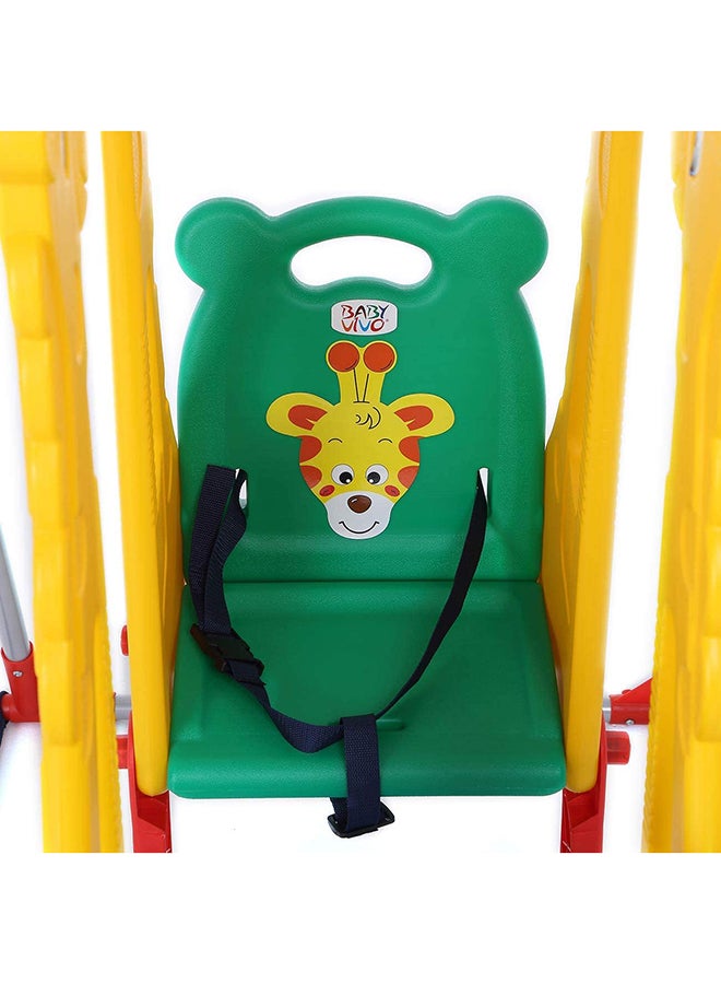 Animal Pattern Sturdy And Durable Double Seat Swing Playground Equipment For Kids 123x78x115cm - v1636612595/N15603878A_3