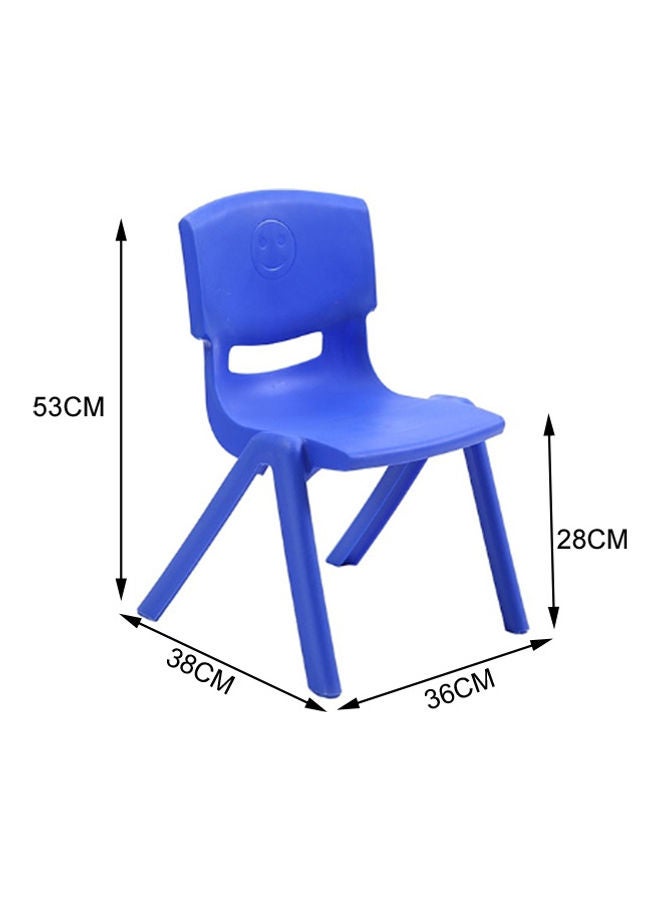JSAITOYS School Party Study Children Plastic Chair Blue 53 X 36 X 28cm  - Image 3