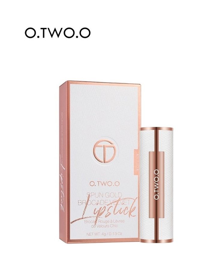 O.TWO.O Sun Gold Brocade Velvet Lipstick Red  - Image 3