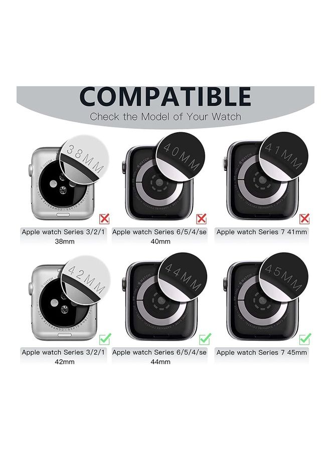 Rock Pow - 3-Piece Screen Protector for Apple Watch Series 7 45mm Clear - Image 1