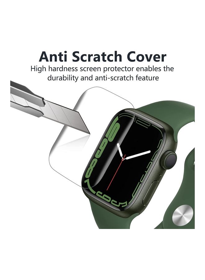 Rock Pow - 3-Piece Screen Protector for Apple Watch Series 7 45mm Clear - Image 1