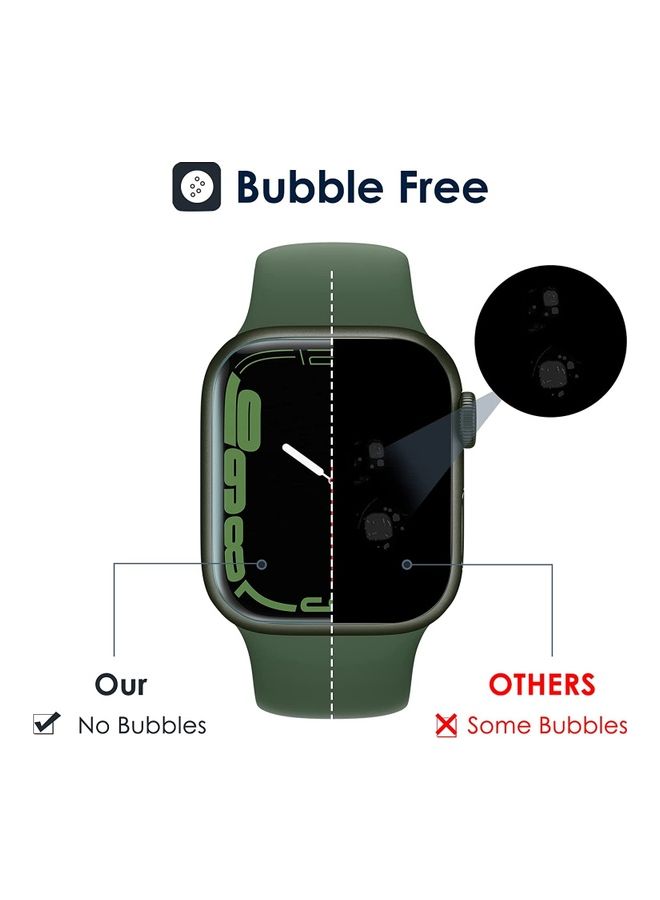 Rock Pow - 3-Piece Screen Protector for Apple Watch Series 7 45mm Clear - Image 1