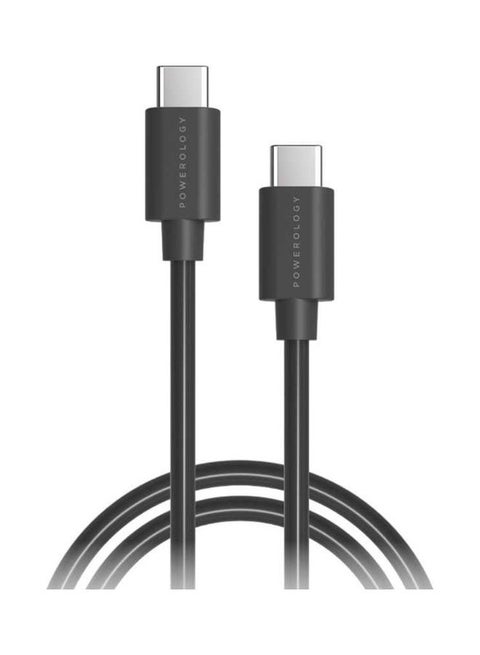 PVC Type-C to Type-C PD Cable 2M Black