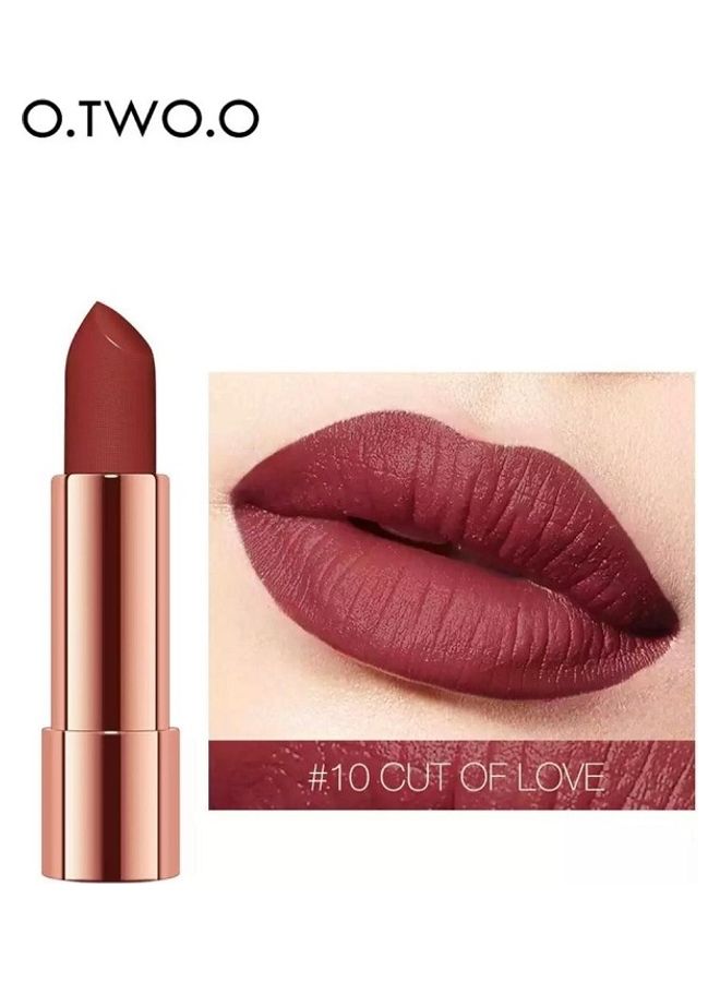 O.TWO.O Sun Gold Brocade Velvet Lipstick Red  - Image 1