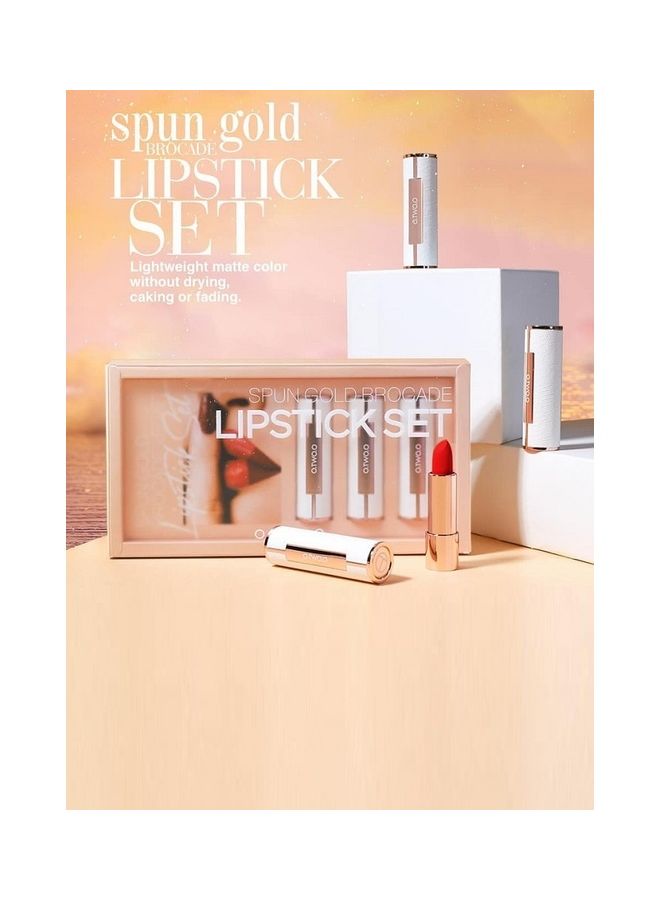 O.TWO.O Spun Gold Brocade Lipstick Set Multicolour  - Image 2