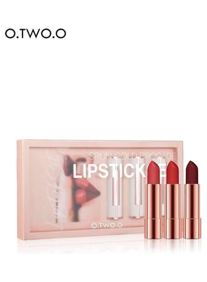 O.TWO.O Spun Gold Brocade Lipstick Set Multicolour  - Image 3