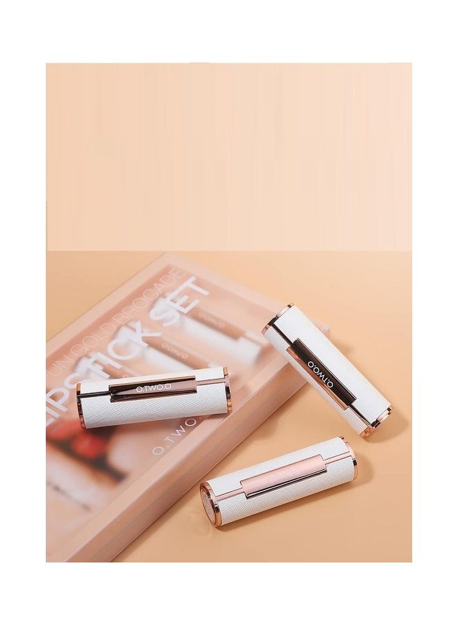 O.TWO.O Spun Gold Brocade Lipstick Set Multicolour  - Image 4