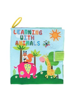 Learning With Animals Fabric Book Washable And Eco Friendly Firm Needlework 15x13x1cm