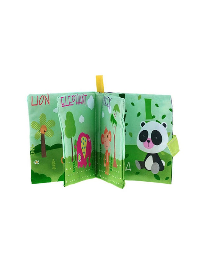 null - Learning With Animals Fabric Book Washable And Eco Friendly Firm Needlework 15x13x1cm - Image 1