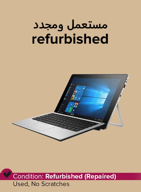 Refurbished - Elite X2 1012 G2 (2020) Convertible 2-in-1 Laptop With 12.3-Inch Touchscreen Display,Intel Core i5 Processor/7th Gen/8GB RAM/256GB SSD/Intel UHD Graphics 620 English Silver