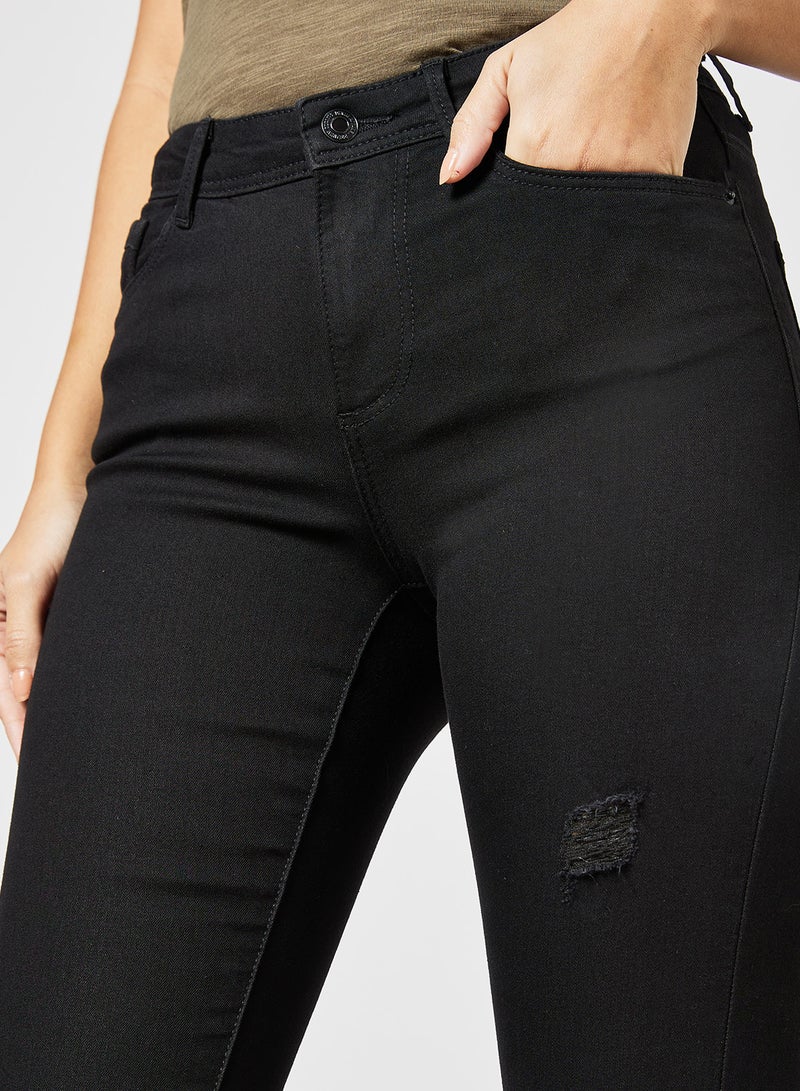 I.Scenery - Classic Skinny Jeans Black - Image 1