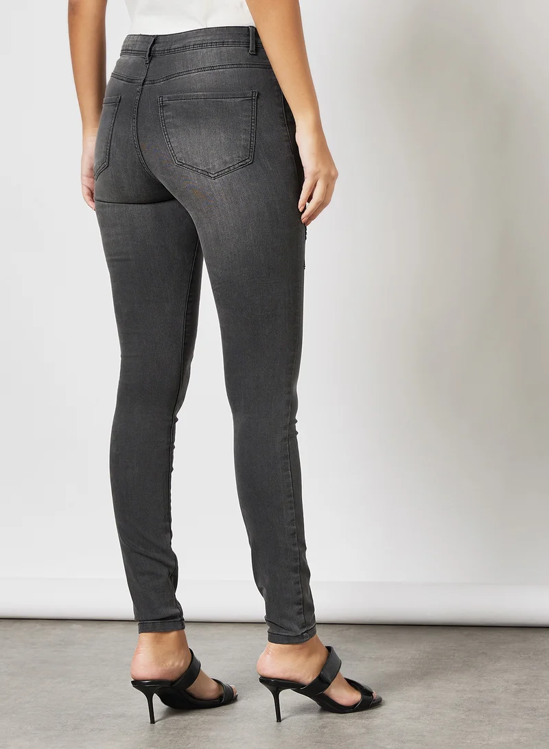 I.Scenery Classic Skinny Jeans Dark Grey