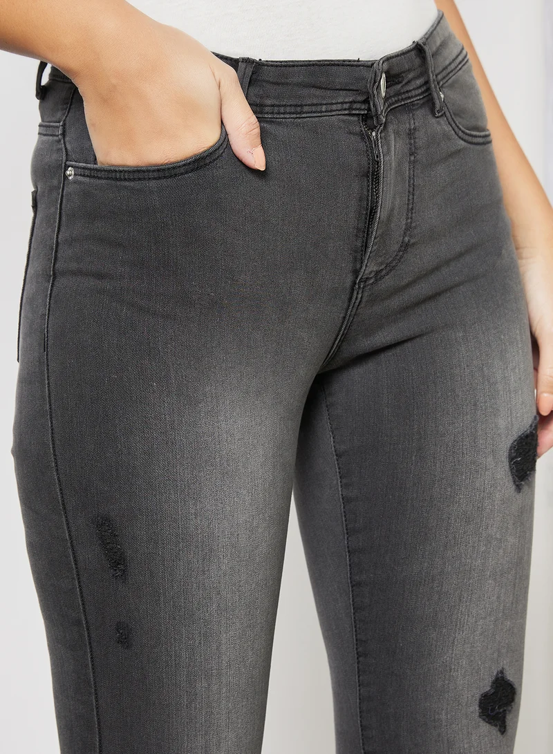 I.Scenery Classic Skinny Jeans Dark Grey