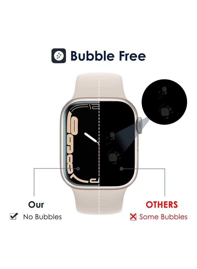 Rock Pow - 3-Piece Screen Protector for Apple Watch Series 7 41mm Clear - Image 1