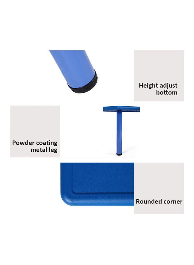 JSAITOYS Environmentally Friendly Study Table Blue 90X45X47-60cm  - Image 3