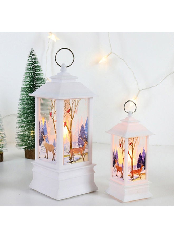 Retro Wind Printing Pattern Home Night Light (Small Bronze Elk) Brown 13.00 X 5.50 X 5.50cm - Image 2