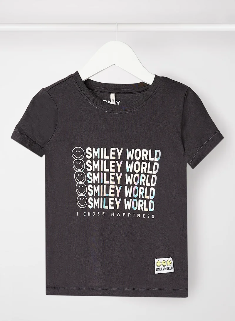 ONLY Kids/Teen Text Print T-Shirt