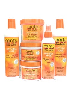 Cantu Set of 6 - Shea Butter for Natural Hair Jumbo Combo 2495grams  - Image 1