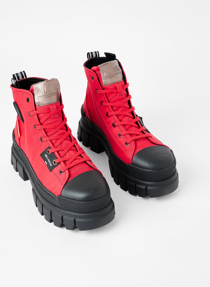 Revolt Hi TX Chunky Sneakers Red