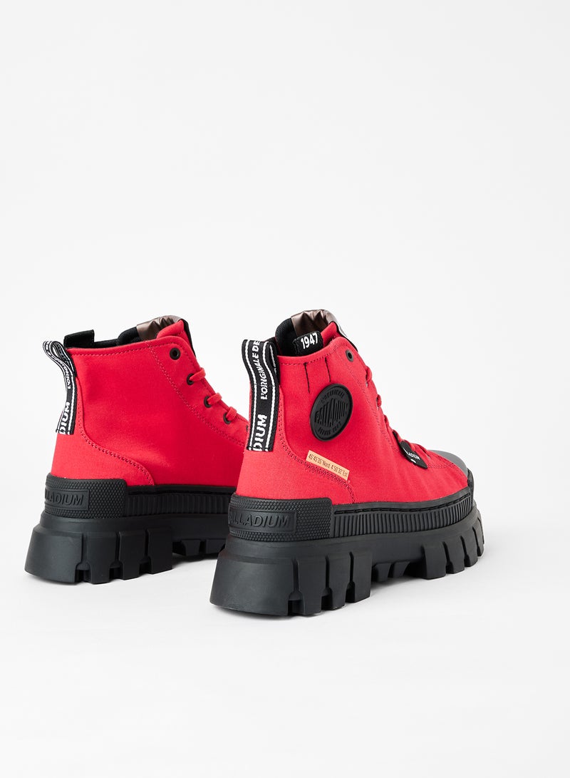 Revolt Hi TX Chunky Sneakers Red